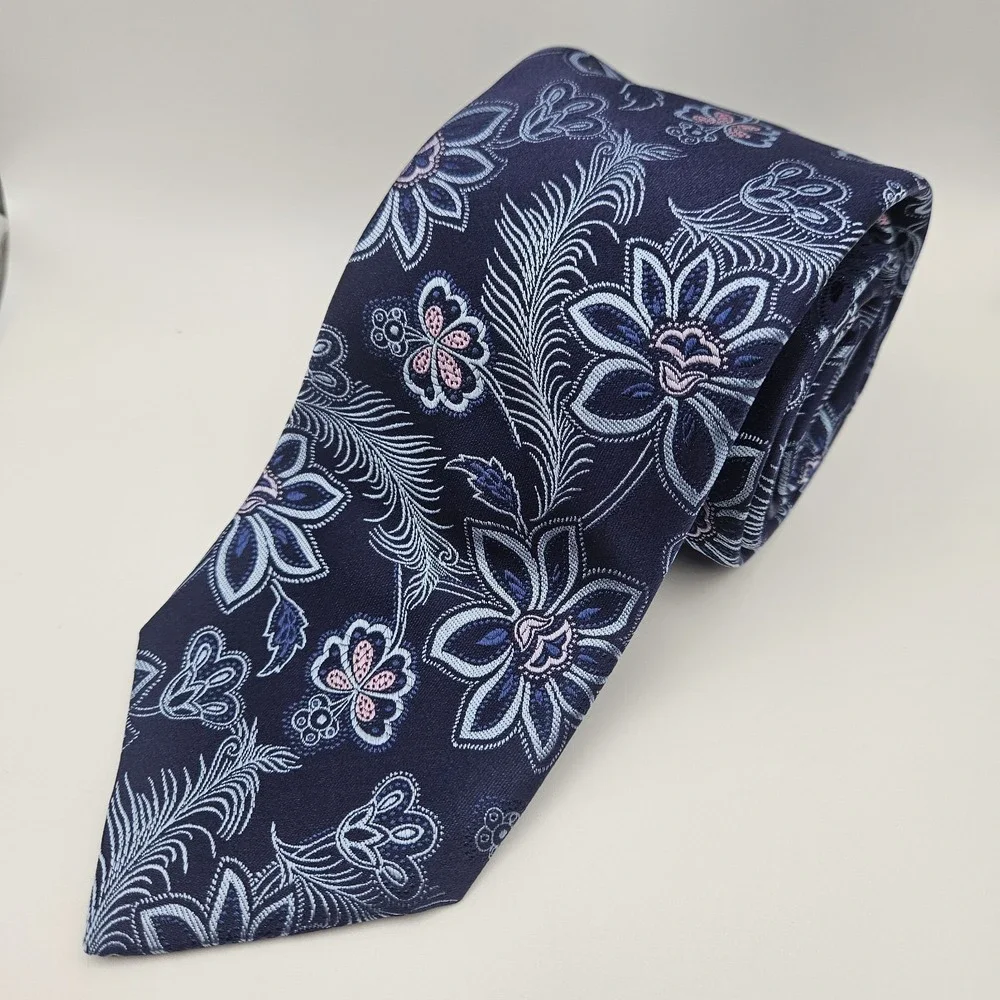 Lot Of 3 Ted Baker Silk Ties‎ Floral Paisley Vibrant